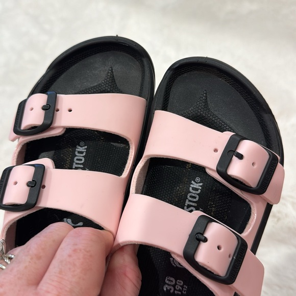 Birkenstock, pink and black sandals euro size 30/US size 12 - Picture 5 of 9